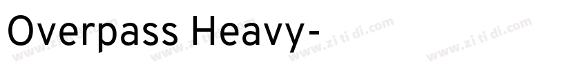 Overpass Heavy字体转换 Overpass Heavy字体转换